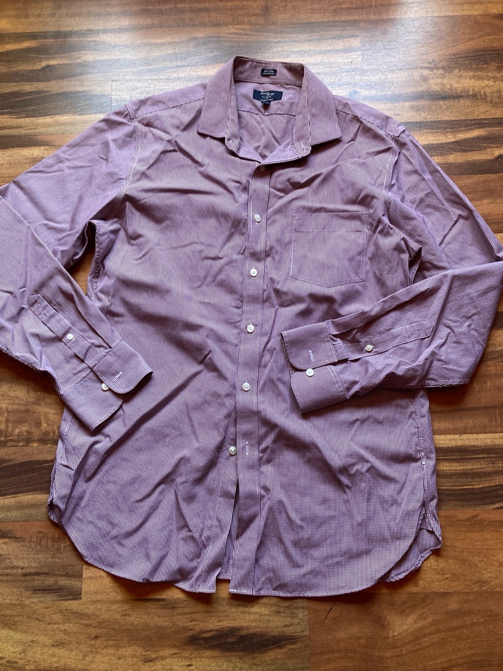 Men’s Thompson Shirtings by J CREW Size Large long sleeve mini checked shirt